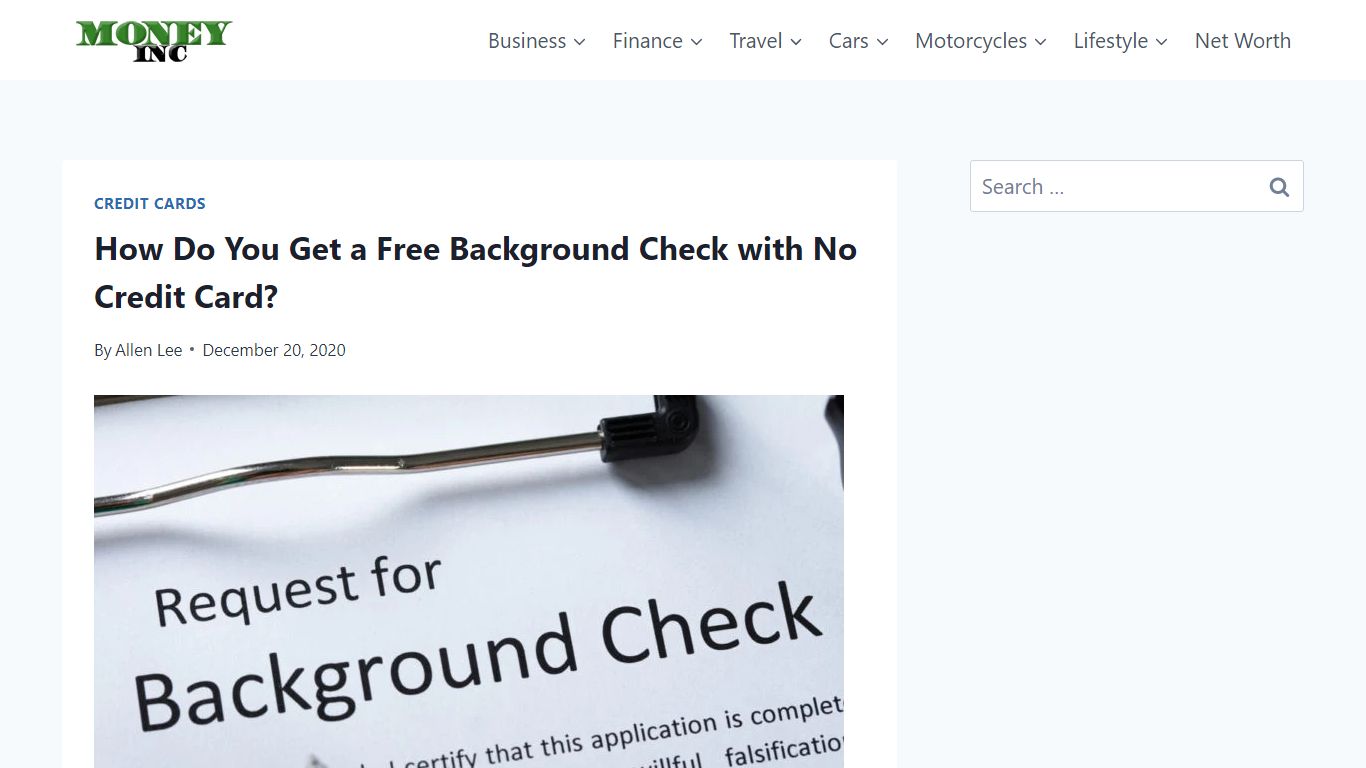 How Do You Get a Free Background Check with No Credit Card? - Money Inc